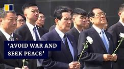 Former Taiwanese leader Ma Ying-jeou says massacre history holds lessons for both sides of strait