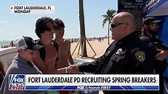 Ft. Lauderdale police officers recruit spring breakers