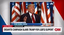 DeSantis campaign slams trump for LGBTQ support