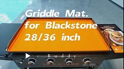 Griddle Cover Mat for Blackstone Grill, Heavy Duty Silicone Griddle Mat for Blackstone 28" Griddle, Keep Cooking Surface Clean, 28 inch Grill Buddy Mat, High-Wall Design