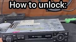 how to unlock volkswagen radio