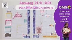 Plan With Me Creatively January 22-28