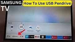 How To Use USB Pendrive In Samsung TV | Watch Videos From Pendrive | How To Forward and Backward