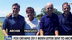 Fox News obtains 2011 letter Joe Biden sent to Devon Archer