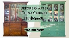 Before & After China Cabinet Makeover
