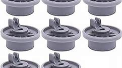 BlueStars (2024 Update) 165314 Dishwasher Lower Rack Wheel - Exact Fit for Bosch & Kenmore Dishwashers - Replaces 420198 423232 AP2802428 PS8697067 - Easy to Install - PACK OF 8