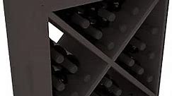 Wine Racks America Living Series Cube Wine Rack - Durable and Modular Wine Storage System, Pine Black Stain - Holds 24 Bottles