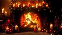 Relaxing Christmas Piano Music with Cozy Fireplace