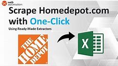 Scrape HomeDepot prices and product data (no code 2024)