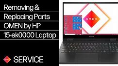 Removing & replacing parts for OMEN by HP 15-ek0000 | HP Computer Service