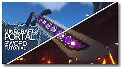 Minecraft: How to Build a Nether Portal Sword! (Vanilla Minecraft)