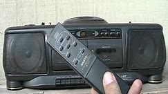 Sanyo MCD-Z27 Double Cassette CD Remote Bassxpander