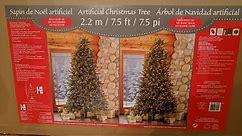 Costco 7.5' Artificial Pre-lit Christmas Tree Unboxing and Review
