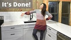 Subway Tile Backsplash Installed! | Completed Lowe's Kitchen Installation