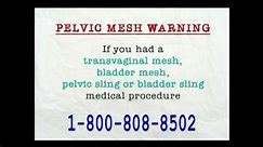 AkinMears TV Spot, 'Pelvic Mesh Warning'