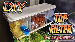 DIY Aquarium Top Filter | How to make aquarium Filter | Mini Overhead Sump Using PVC Board