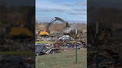 Mayfield, Ky tornado damage at candle factory where dozens feared dead