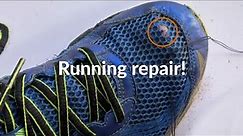 How to repair holes in running shoes