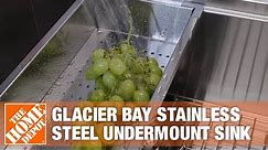 Glacier Bay All-in-One Stainless Steel Sink | The Home Depot