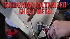 Soldering Galvanized Sheet Metal - Tacking