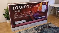 LG 70" UHD 4K SMART TV MODEL 70UN7070PUA BOX/ REVIEW