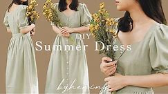 DIY Summer Dress 🌞🌿 | Easy Summer Dress for Beginners | FREE PATTERNS
