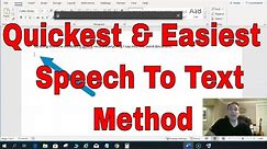 Easiest Speech To Text Dictate Method Windows 10, Microsoft Word Office Products Dictation