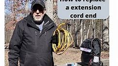 Replacing a extension cord plug