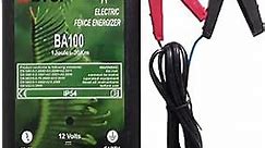 Battery Operated Low Impedance Electric Fence Charger 1.0Joule Output 20 km Range Approved IP54 Energizer BA100