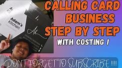 HOW TO MAKE BUSINESS CALLING CARD WATER PROOF STEP BY STEP WITH PRICE AND COSTING (TAGALOG)(NO.46)