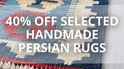 40% off Persian rugs*