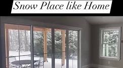 Check out that view! This Marvin sliding glass door accentuates the snow falling wonderfully. Not to be outdone by the reclaimed wood porch. We are your home remodeling experts. Contact us for a free estimate. Marvin | Evergreen Custom Carpentry