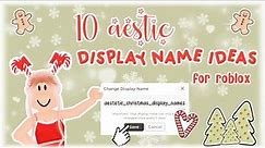 Christmas display name ideas! *aesthetic* 🎄