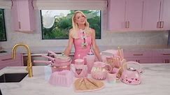 Paris Hilton Clean Ceramic™ Nonstick Cast Aluminum Cookware Set with Heart Shaped Lid Knobs, Pink