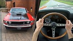 1969 Ford Mustang Mach 1 Fastback 351 V8 Auto - POV Test Drive & Walk-around | Fully Restored