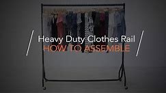 Heavy Duty Clothes Rail - How to Assemble