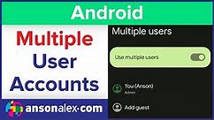 Multiple User Profiles on Pixel / Android | Tutorial