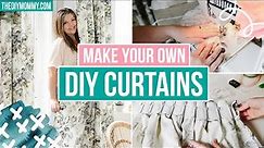 How to MAKE CURTAINS at HOME that look INCREDIBLE! *perfect pleat hack* | The DIY Mommy