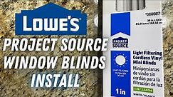 Project Source Window Blinds Install (1" Blinds From Lowe's)