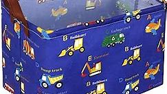 Essme Rectangular Kids Storage Bins,Car Storage Basket with Handles for Boys Room Decor,Shelf Basket,Toy Organizer(vehicle)