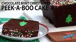 How to Make Chocolate Mint Christmas Tree Peekaboo Cake