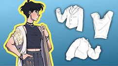 🔴 How to Draw CLOTHING FOLDS