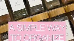 Comment SPICE & I’ll share links to it all! A simple way to organize spices of ALL sizes:KITCHEN LOCATION: I like to store spices in a dedicated drawer next to or close to the stove because easy access and even easier to see what I have!🎀 My drawer is extra thin so I use a low profile expandable rack and bonus, adding hot glue to the bottom corners helps keep organization equipment in place!🚨 Spice cabinet to get out of control because of all the visual chaos caused by the different sized bott