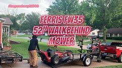 Mowing with Ferris FW35 Mower #lawn #lawnmower #lawnmaintenance #grass #howto #kawasaki #mowing