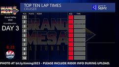 2023 USA BMX Grand Mesa National Timing Day 1