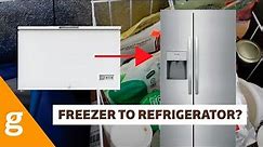 Chest freezer to refridgerator conversion - super efficient