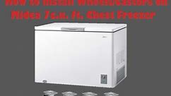 How to install castors/wheels on Costco Midea Chest freezer