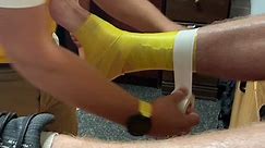 20 Second Ankle Taping! #AthleticTrainer #sportsmedicine #GoBears #AthleticTraining #ankletape
