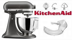 KitchenAid 4.3L Stand Mixer With Pouring Shield In Slate 5KSM95PSBSZ - £179 + VAT from Costco UK