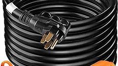 VEVOR Generator Cord, 30' Generator Power Cord w/Plug in & Out Pin of Inlet Box Side, 50AMP SS2-50R/CS6375 Style Inlets Cable, 12000W UL Listed Extension Cord, 125/250V Power Generator Cord w/Strap